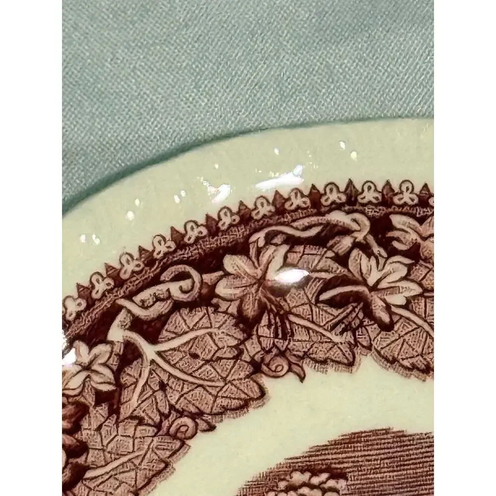 Mason’s Vista Red Transferware 4¾” Fruit Berry Sauce Bowl Made in England